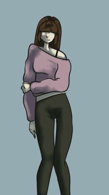 trying to draw a dynamic standing pose