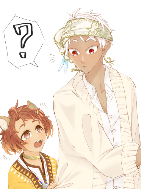 カリムくんとチェカくんで遊ばせたい【ツイステ】