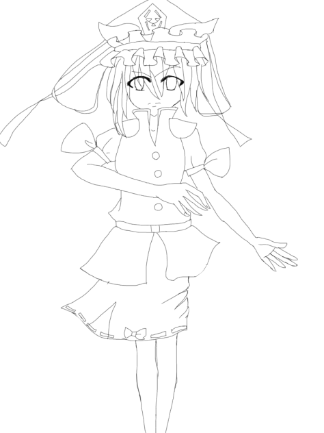 東方 四季映姫 線画 Ibispaint