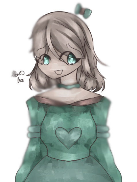 A Girl with Big Sleeves