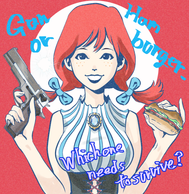 ファーストフードの子