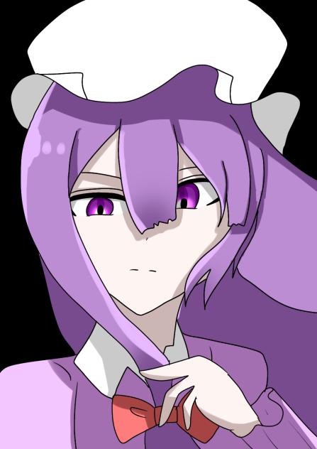 パチュリー描いたよ！