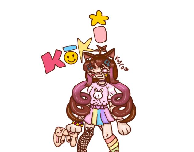 Koki draw ur OC in this outfit trend🌸🐇🍭🐱