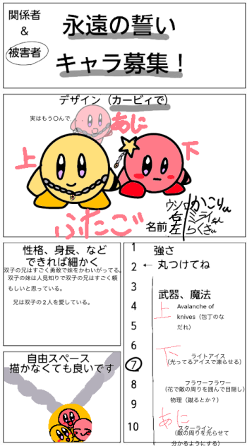 永遠の誓いキャラ