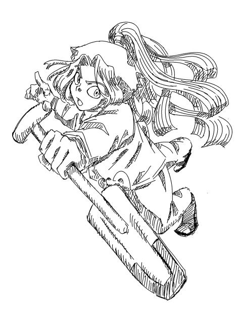 あーやべくん線画