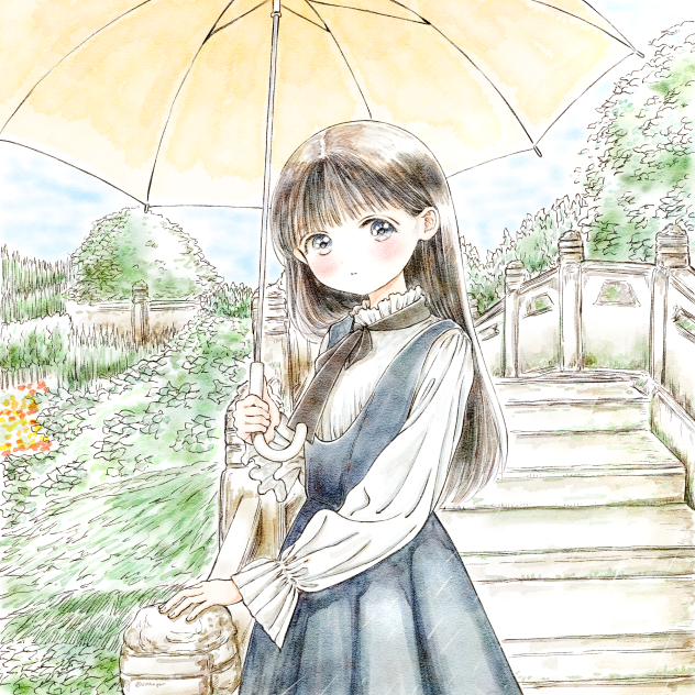 天気雨と明日小路ちゃん。