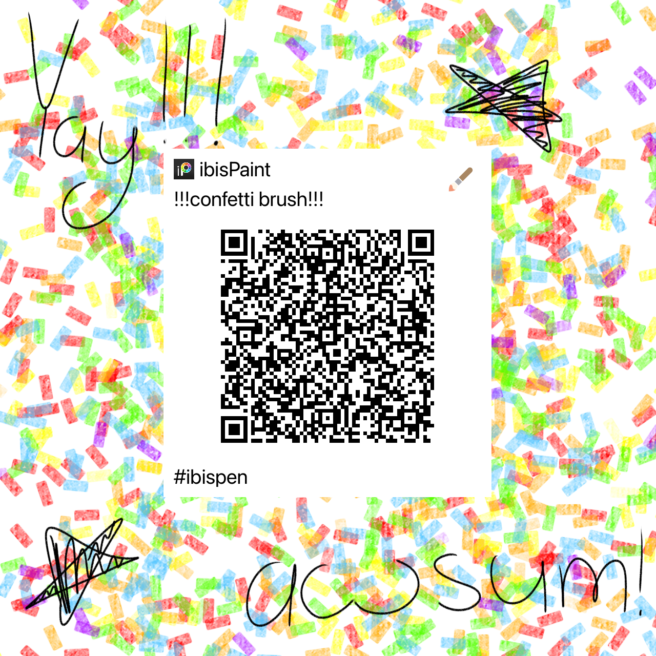 Confetti Brush!!! - ibisPaint