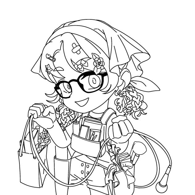 Nita as Hobbyist(Lineart)