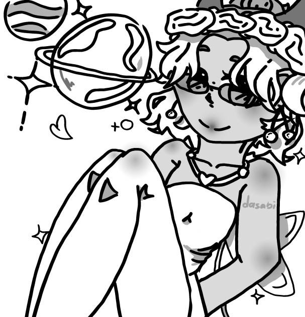 I drew potato's nOc oc