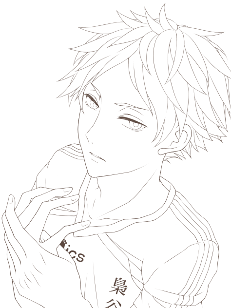 【線画】HQ赤葦京治