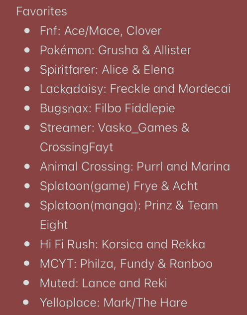 A few of my favorite things