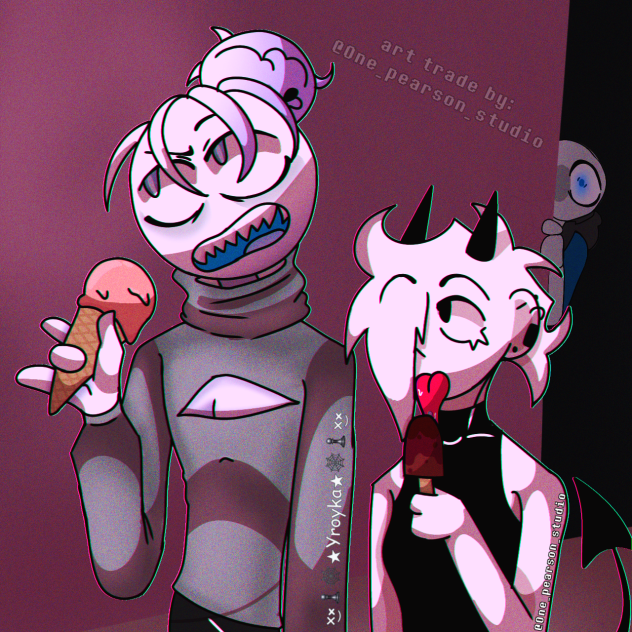 art trade with my pookie Yroyka!