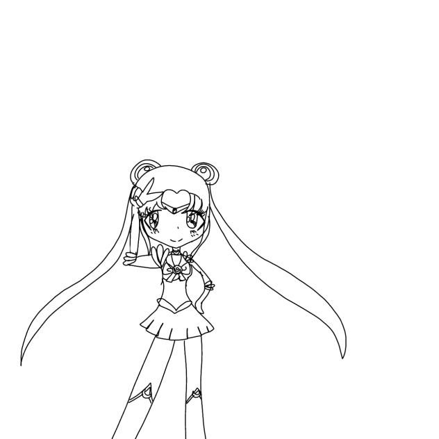 Sailor moon line art