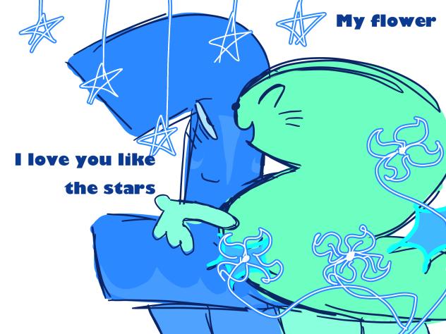 The stars loving flower