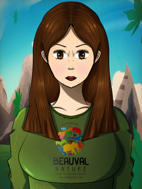The girl in nature reserve
