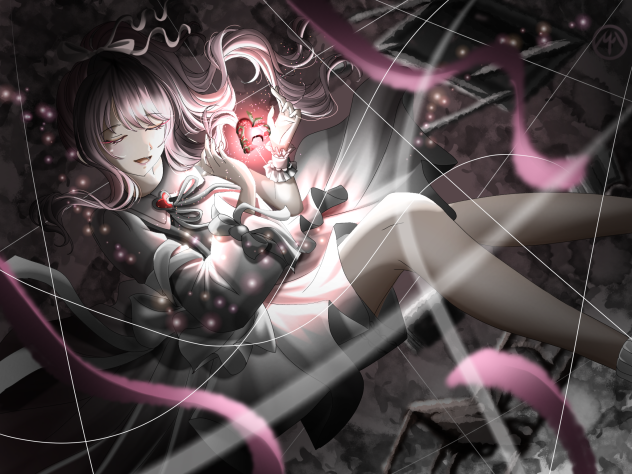 自作 「絶望」 絶望的な時に描いたものです。 撮影後記】 引越し前夜、ついに現実が虚構に超えてしまう不思議な夜だ