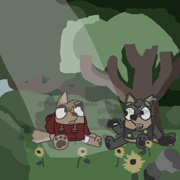 My Bluey OCS (With Background)