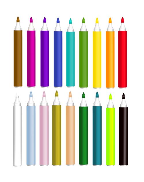 Colourfull marker