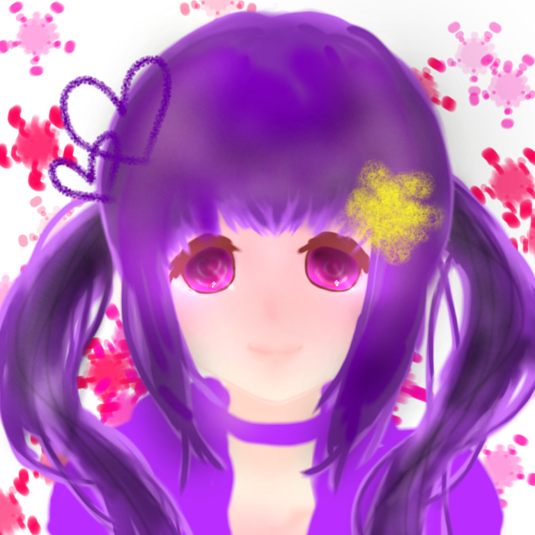 紫髪ツインテール Ibispaint
