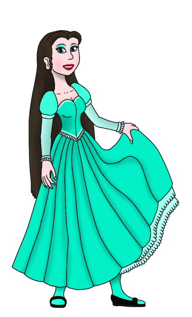 Nicolette Jorelavo - sea green dress