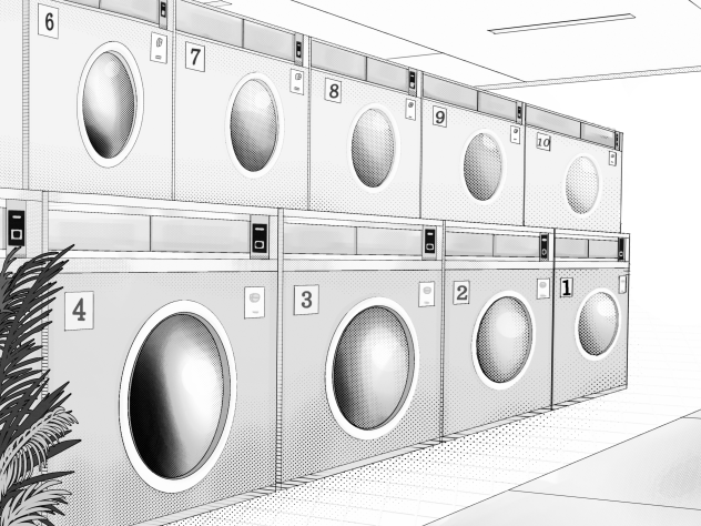 IBM3521 coin laundry machine