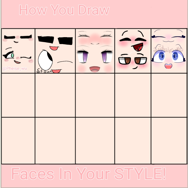 Faces in your style collab
