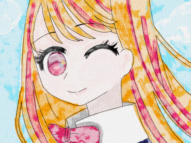 絵の具風（？）ルビー