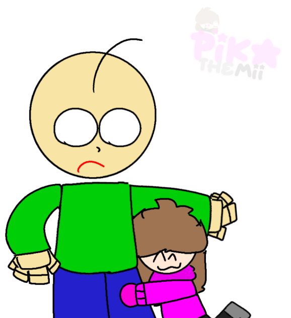 pika hugs baldi