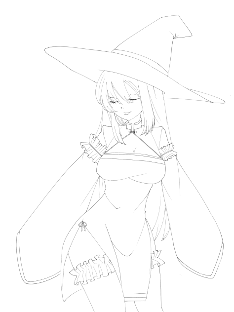 白魔道士@線画