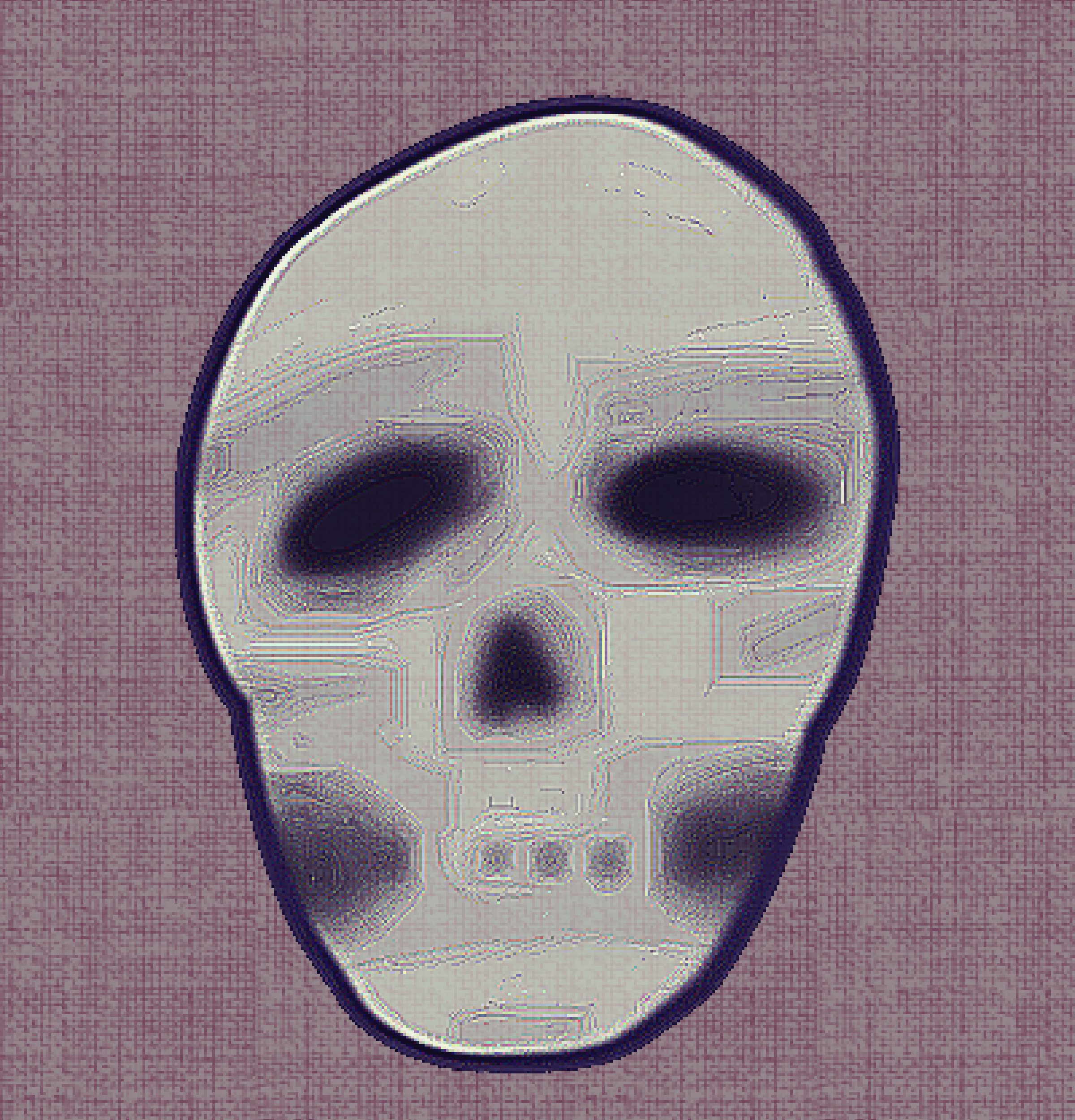 blurry skull - ibisPaint