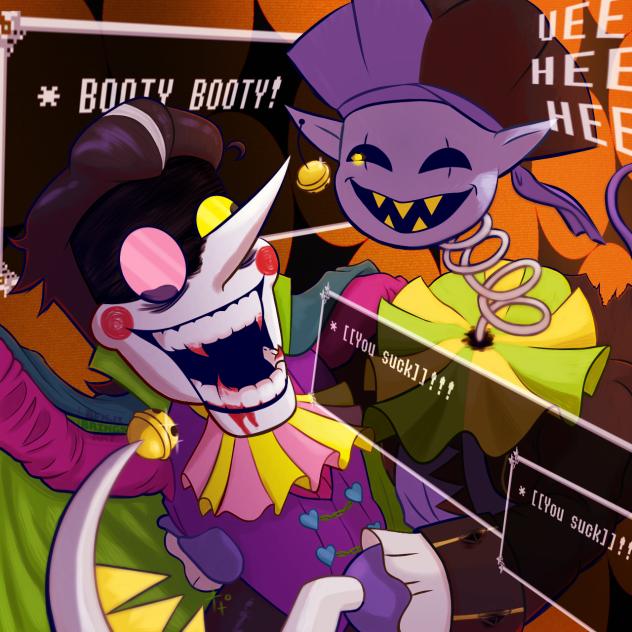 Pirate Jevil and Vampire Spamton!