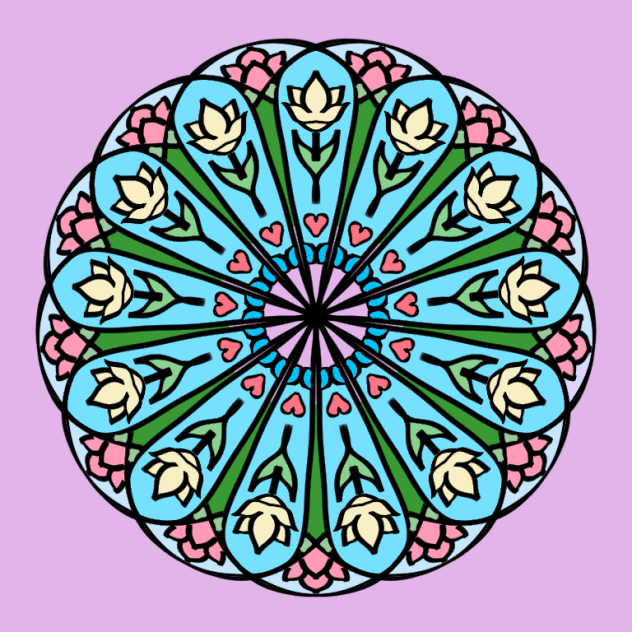 simple flower mandala