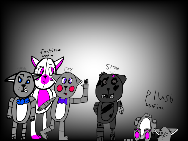 all of the versions of my oc-speedpaint