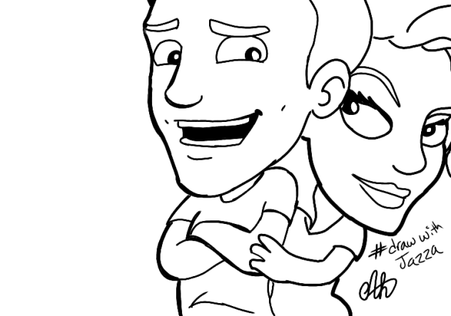 Draw with Jazza coloring