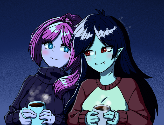 bubblegum and marceline♡