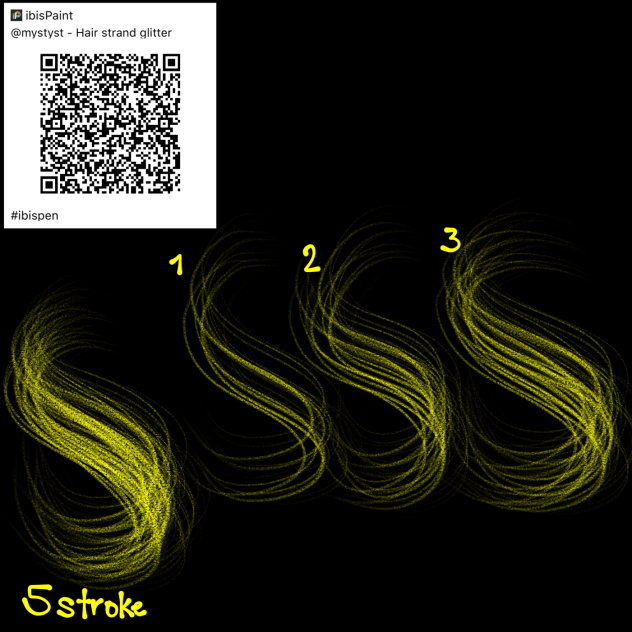 Hair Strand Glitter QR Code
