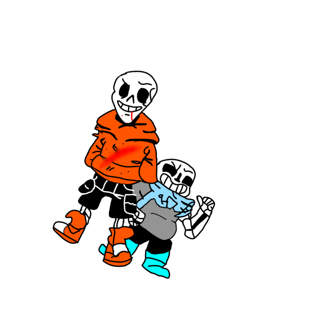 Underswap Papyrus and Sans