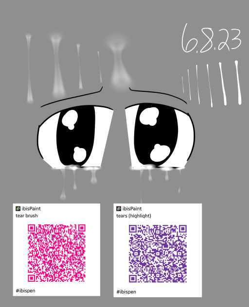 tear brush + highlights ibisPaint