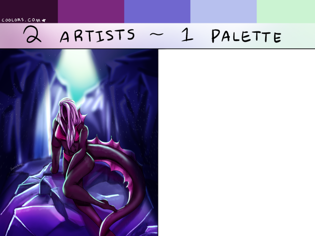 2 artists 1 palette -collab