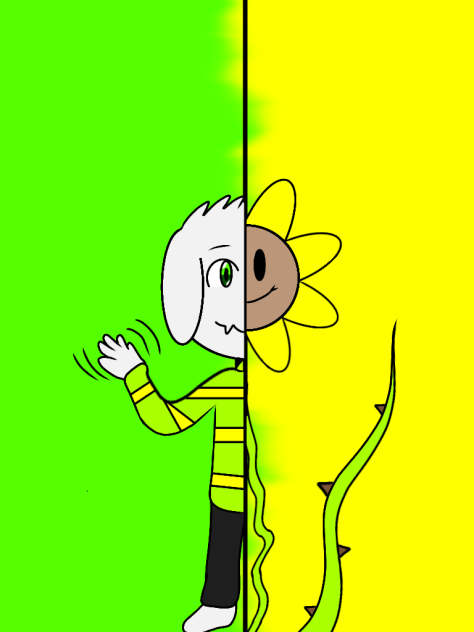 Asriel and Flowey15