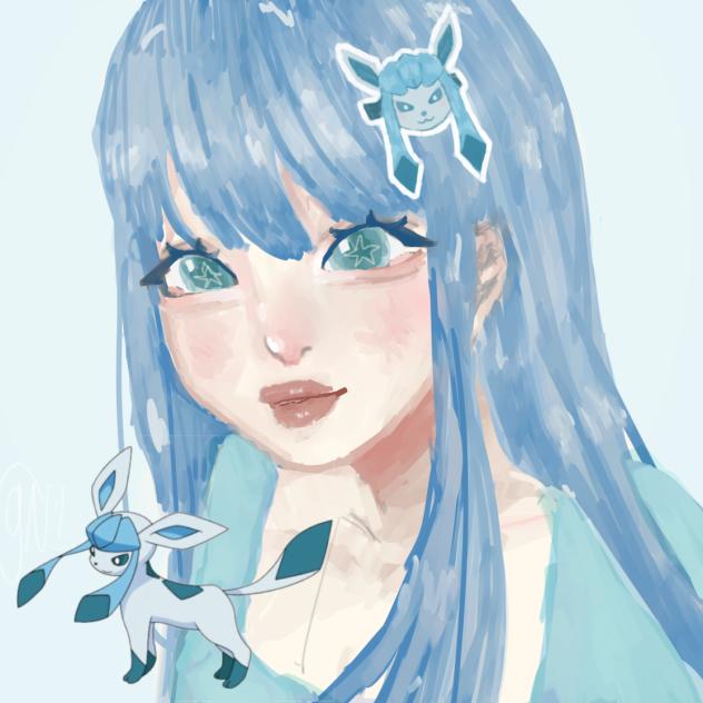 Glaceon as human