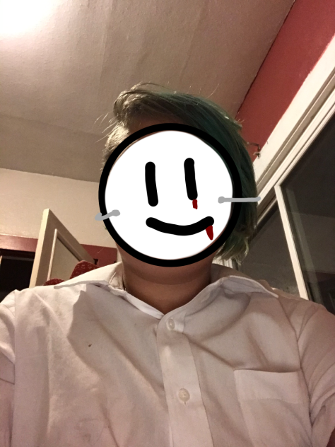 What I’m gonna try to make the mask look
