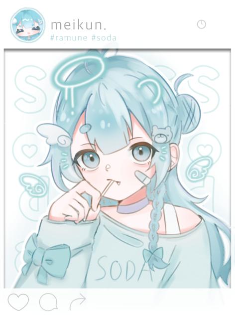 休日のオフ姿🩵