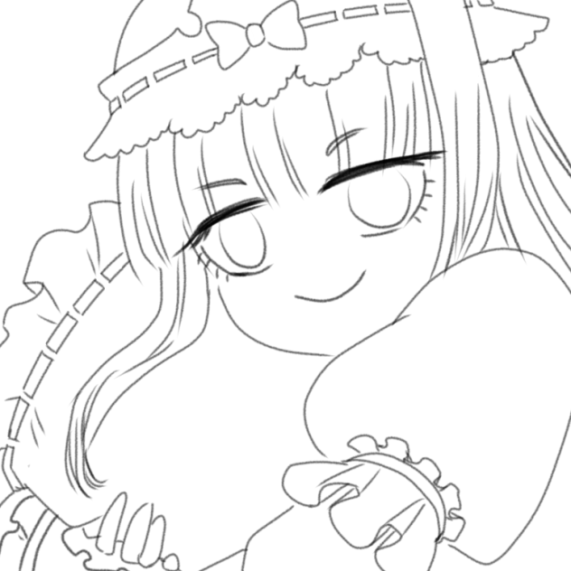 ぬりえ＊スヤリス姫はっぴーばーすでー