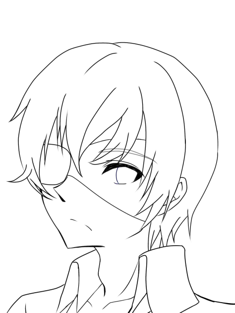 オリキャラ9 線画