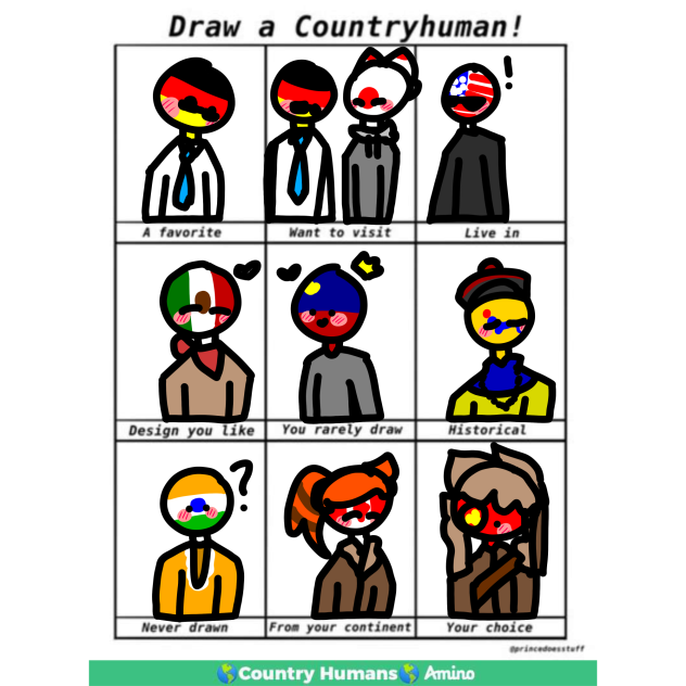 Draw dem countries