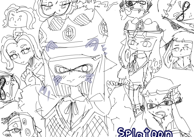 スプラだらけだぜ‼︎色塗りたい人塗ってちょーだい