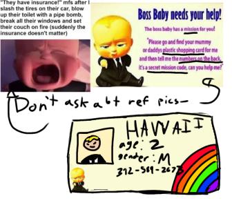 Boss baby credit card 💳  REAL!! FreeAcc!
