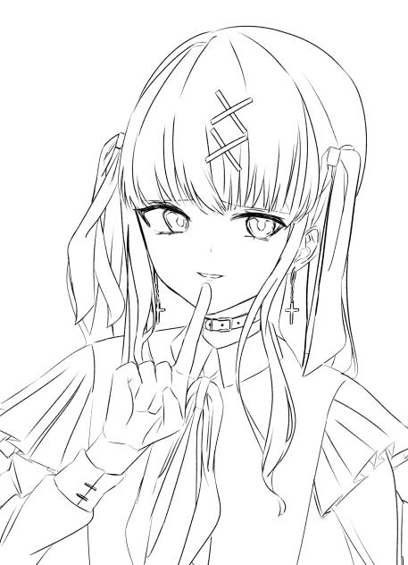 とりあえずの線画
