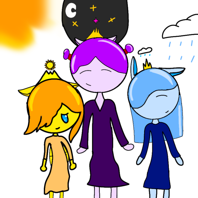 they will stay together forever 🌌🌅🌧 - ibisPaint